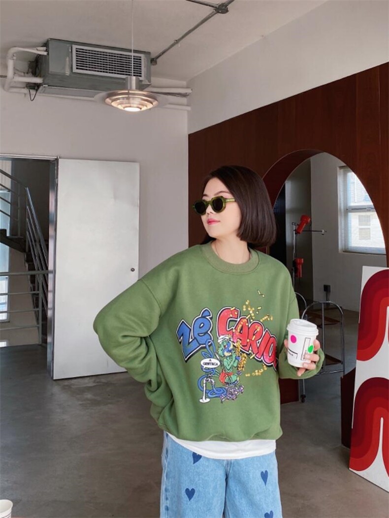 2021/加绒卫衣/NEW，女装卫衣/绒衫，潘朵拉