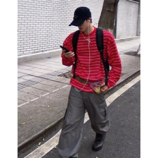 气质流行百搭日系文艺时尚条纹长袖T恤新款潮流简约T04-P50，男装T恤，星座208-5