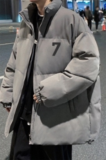 港风秋冬新款保暖立领宽松棉服外套男MY62051P95控118，男装棉衣，电商A268A