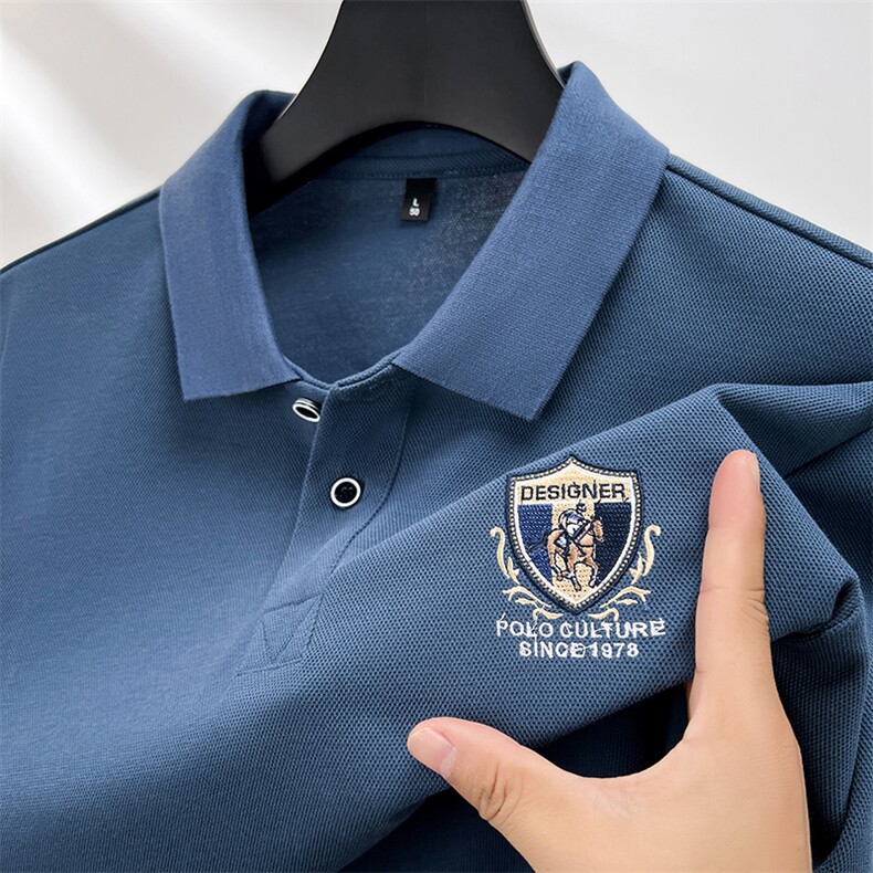 主推数据好男士长袖秋冬POLO衫备货足秋冬新款，男装Polo衫，钱塘207-1