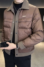 冬季棉衣男2025新款翻领拼接潮牌棉服男款C317-M8562-P145，男装棉衣，电商C317