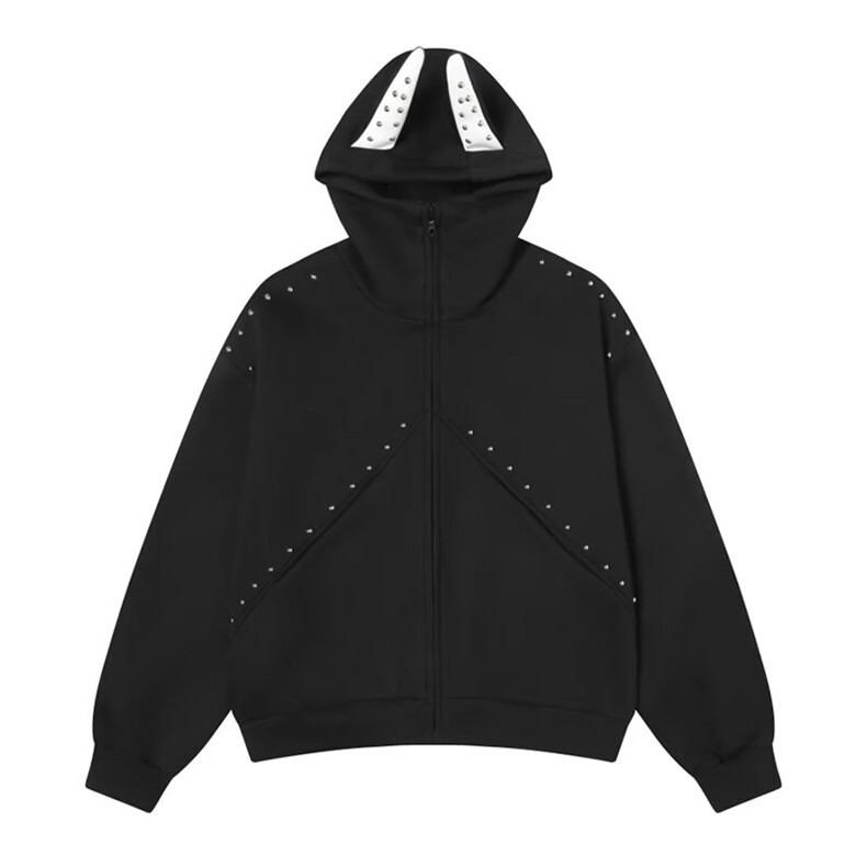 6168-P722025秋冬新款灰色开衫连帽卫衣女宽松休闲棒球服，女装职业装，电商B323A