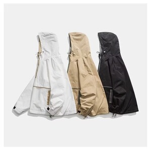 美式机能风半拉链套头冲锋男硬壳防水情侣外套春秋款夹克WT12 P56图片