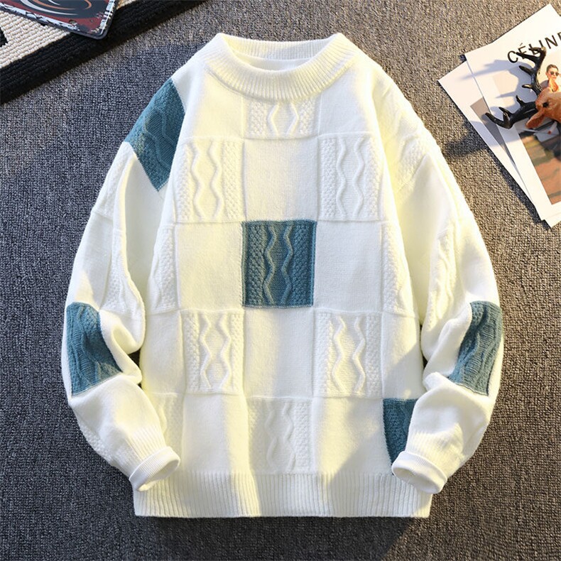 2024【新品】秋冬圆领毛衣男士针织打底衫潮流百搭-M5083-P50图片