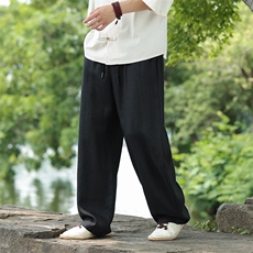 纯亚麻休闲裤直筒裤长裤星座815-8608p100，男装休闲裤，星座815（原A203）