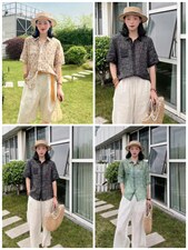 纯苎连衣裙小衫裤子裙子衬衣 时尚风 风淑女风休闲风，女装连衣裙，川哲