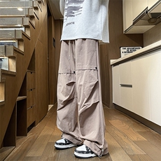 秋款男休闲裤工装按扣拼接褶皱休闲长裤h0630P45，男装休闲裤，星座1013-1