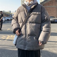 麂皮绒棉衣秋冬新款保暖立领宽松棉服外套男MYW6360P125控168，男装棉衣，电商A268A