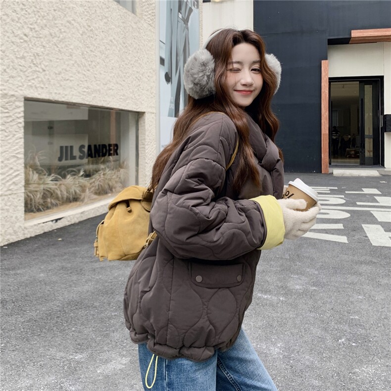 【现货主推】数据好两面穿保暖棉衣+围巾2C327-9929-P195控318,女装棉衣/棉服,2C327