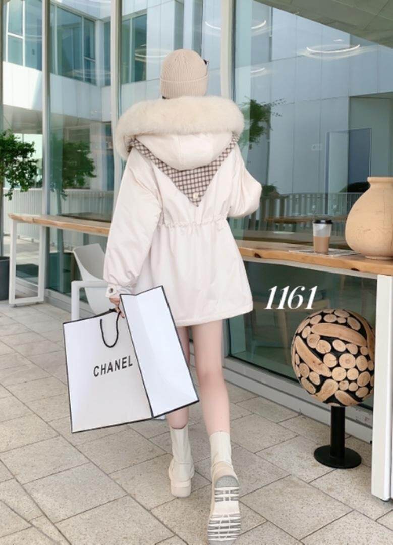 【现货】冬季新款2021新款双面羊绒可脱卸派克服，其它，珍·洛曼