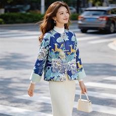 芷墨春季新款新中式盘扣设计感复古外套日常气质显瘦显瘦短开衫女，女装短外套，芷墨服饰