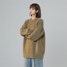 M8179/P65冬季毛衣男冬季慵懒?潮牌针织衫秋冬美式复古保暖外套，女装针织衫/毛衣，电商A141