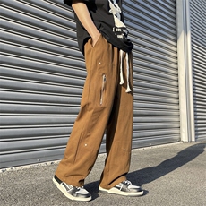 日系复古工装裤男潮牌古着vintage设计感直筒阔腿休闲裤E2308-P40，男装工装外套，星座1008-1