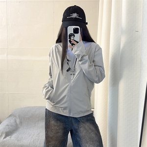 春夏款高品质冰感速干防晒服休闲户外运动外套透气弹力机能风夹克