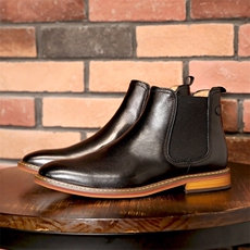 马丁靴男英伦风皮靴高帮皮鞋复古靴子男牛皮靴工装靴短靴潮，男鞋靴子，钱塘6003（原4033）