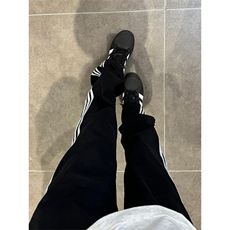 【网图】55%棉45%涤纶YK86016-P40320g重磅校服三条杠裤子卫裤，男装休闲裤，电商A086-1