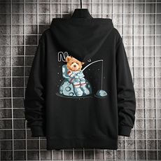 KS21251-P38连帽开衫卫衣男运动外套大码班服网格，男装卫衣，电商A040A