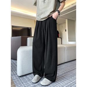 8XL-M特大码工装裤男纯色宽松裤卫裤休闲基础款K995P55图片