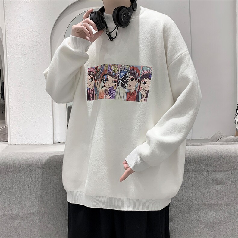 半高领毛衣男士大码针织衫男毛线衣男M18250-P45加绒款-P65,男装针织衫/毛衣,电商A040