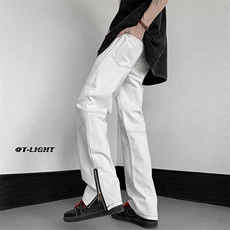 美式ins高街牛仔裤小众百搭明线拼接拉链牛仔裤K2308-P65控88，男装牛仔裤，电商A062