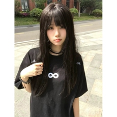 万针全刺绣解构设计260克重磅双纱纯棉高品质美式高街短袖T恤特35，男装T恤，电商A486