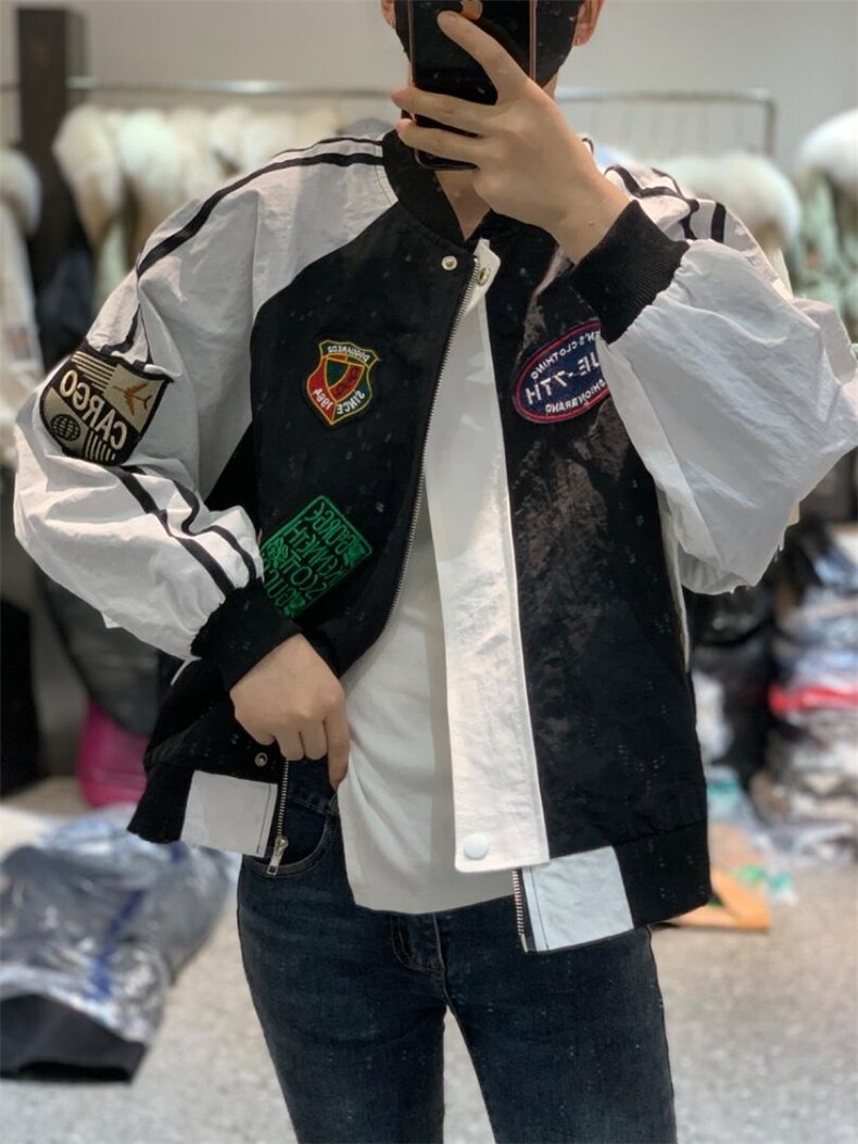 2023春季新款时尚欧美风休闲棒球服外套,女装其它,L·H·X