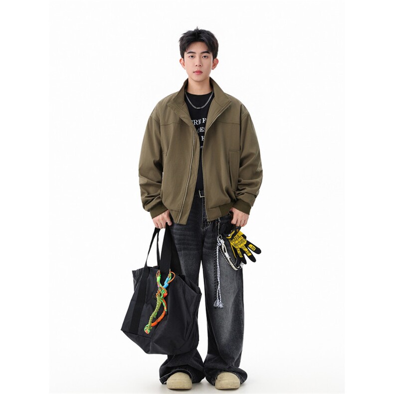 高品质不卷价2025秋季新款飞行夹克机车外套立领外套JK103-特P51,男装夹克,电商042