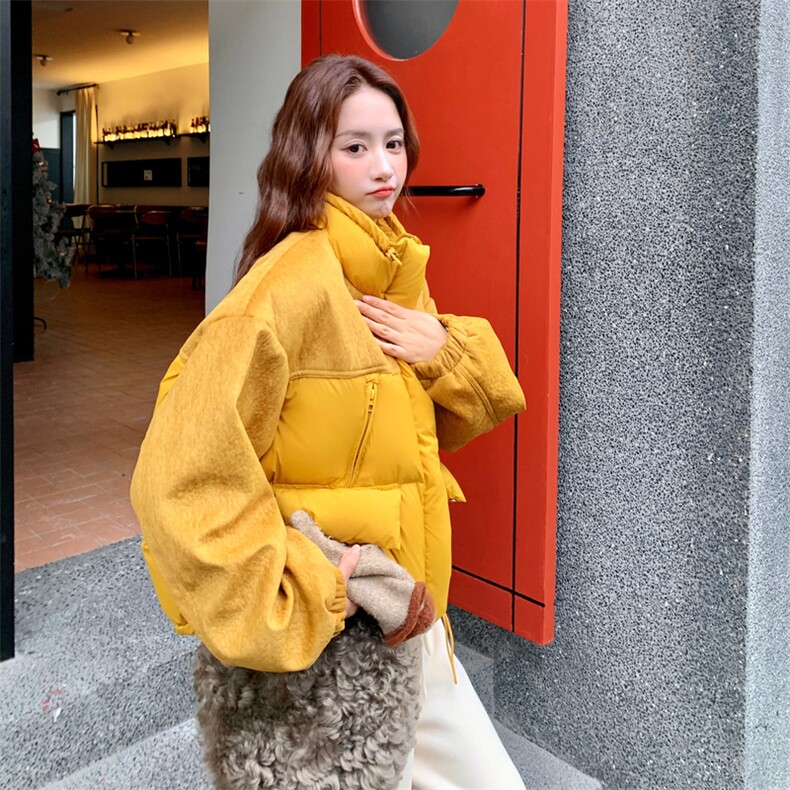 新品拼接羽绒服2C117-1817P265K398,女装羽绒服,2C117