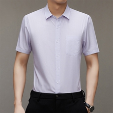 BSS409男式2023年夏季新款衬衫男短袖商务时尚休闲衬衣男装P50，男装衬衫，电商B360