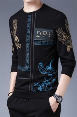 2023新款卫衣男士上衣针织衫长袖T恤P75，男装针织衫/毛衣，电商D223-1