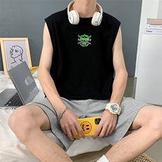 无袖t恤男休闲宽松潮牌外穿ins坎肩马甲篮球背心2881/P25，男装背心/马甲，星座1506-1