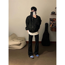 高质量现货骑士盔甲羽绒棉服男leanfit不规则高领棉衣，男装棉衣，星座910A