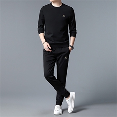 SA3036-2钱塘2020-2中青年男士冬季厚款圆领卫衣套装休闲P137，男装休闲套装，钱塘207-2