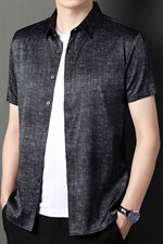 新款2023夏季男装上衣休闲百搭短袖宽松衬衫男士衬衣潮流，男装衬衫，电商B212（原钱塘6029）