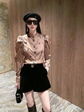 【现货】高品质绸缎小蝴蝶衬衫，女装衬衫，色调轩