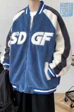 冬款加厚颗粒绒百搭棉衣羊羔绒棒球服外套男女8108-P120控价158，男装棉衣，电商A441-1