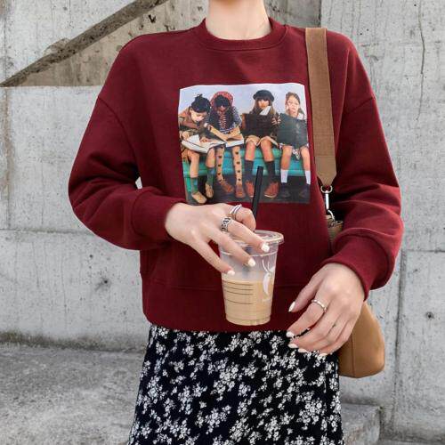 新品加绒卫衣，女装卫衣/绒衫，碧沁伊人