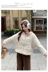 连帽超好看冬装上衣适合小个子的韩系女装绝美小外套图片