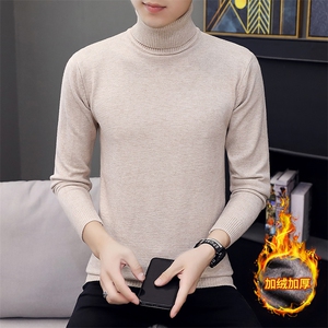 1018-M31加绒-P29主椎男士新款跑量款高领针织衫帅气4XL到5XLP32图片