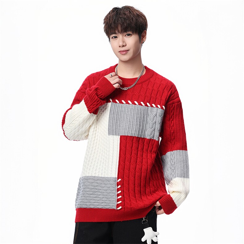 【新品】2025秋冬男士时尚休闲百搭针织毛衣潮流-M209-P50，男装针织衫/毛衣，星座1105-1