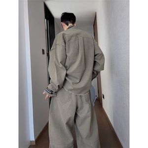 流苏牛仔外套男潮牌宽松高街痞帅设计感工装夹克 JK7746 特P72图片