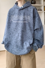 已注册/华棉秋冬内景新款扎染宽松连帽卫衣男WY00732/P45加绒P50，男装卫衣，电商B316