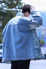 2026刺绣拼接牛仔夹克男大码M-5XL潮港风外套NZ77065P95控128，男装夹克，星座227-7