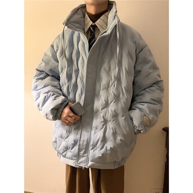 1定制面料棉衣男港风半高领棉服男外套男8707P125控168,男装棉衣,星座226-2