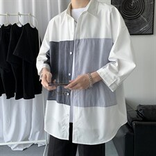短袖衬衫夏季潮衬衣日系痞帅外套港风休闲上衣服A161-2-CT505-P45图片