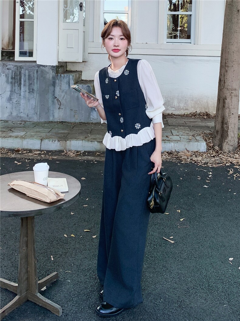 【数据好】现货新款时尚马甲三件套8520-P175-K268-P225-K338,女装套装/套裙,浙宝106