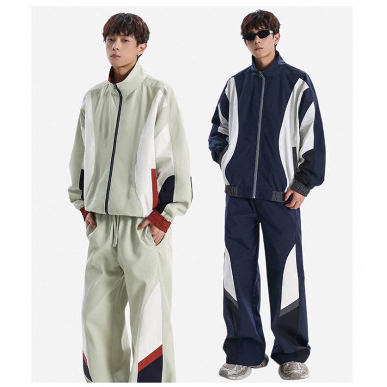 春秋季冲锋外套男款夹克男装中学生潮流拼接套装TZ0571-P113图片