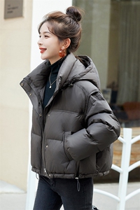 轻薄90%白鸭绒羽绒服女2024新款冬季保暖极简百搭连帽短款外套图片