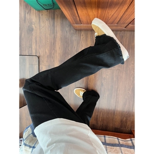 【有货】毛边517弯刀牛仔裤男修身直筒微喇裤KZA21LL-P48图片
