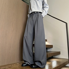 XZ616春季重磅复古老钱半松紧工褶休闲西裤K26011特P30，男装西裤，星座512A（原616）